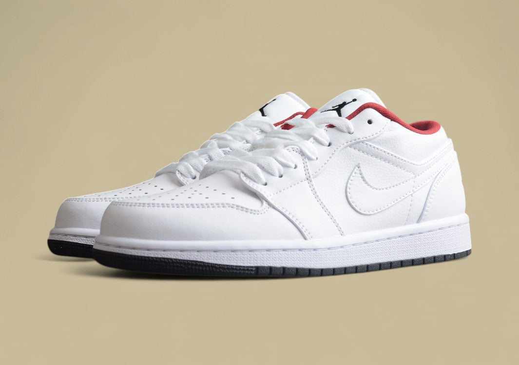 Air Jordan 1 Low - White/Red/Black Colorway