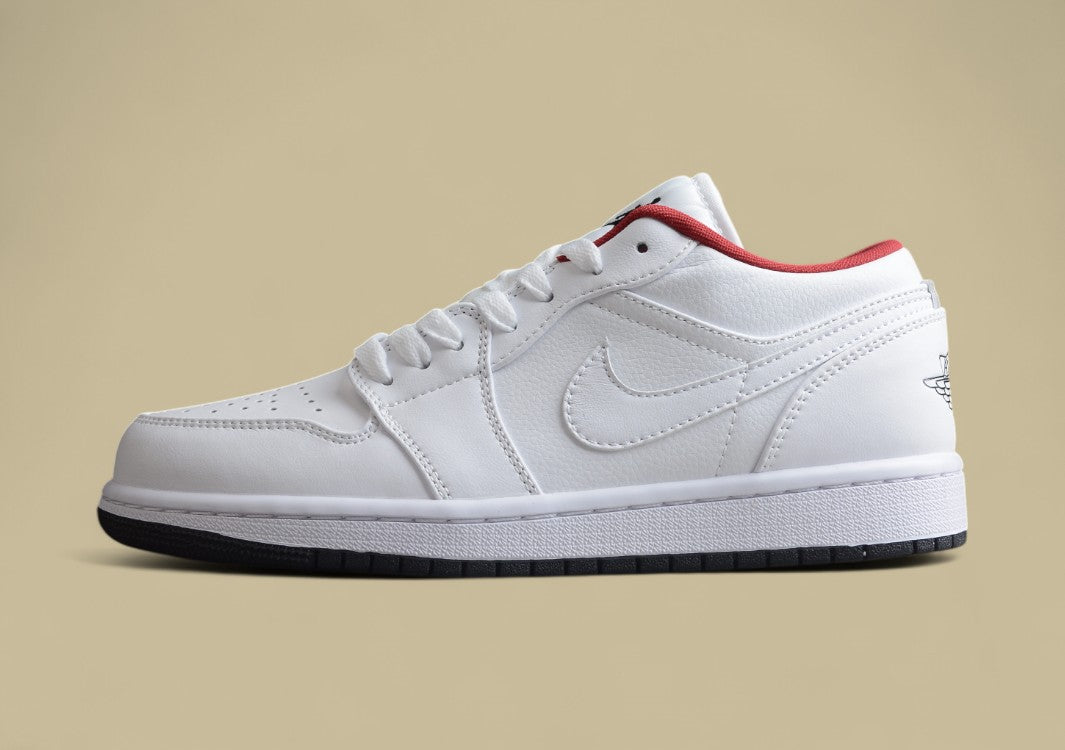 Air Jordan 1 Low - White/Red/Black Colorway