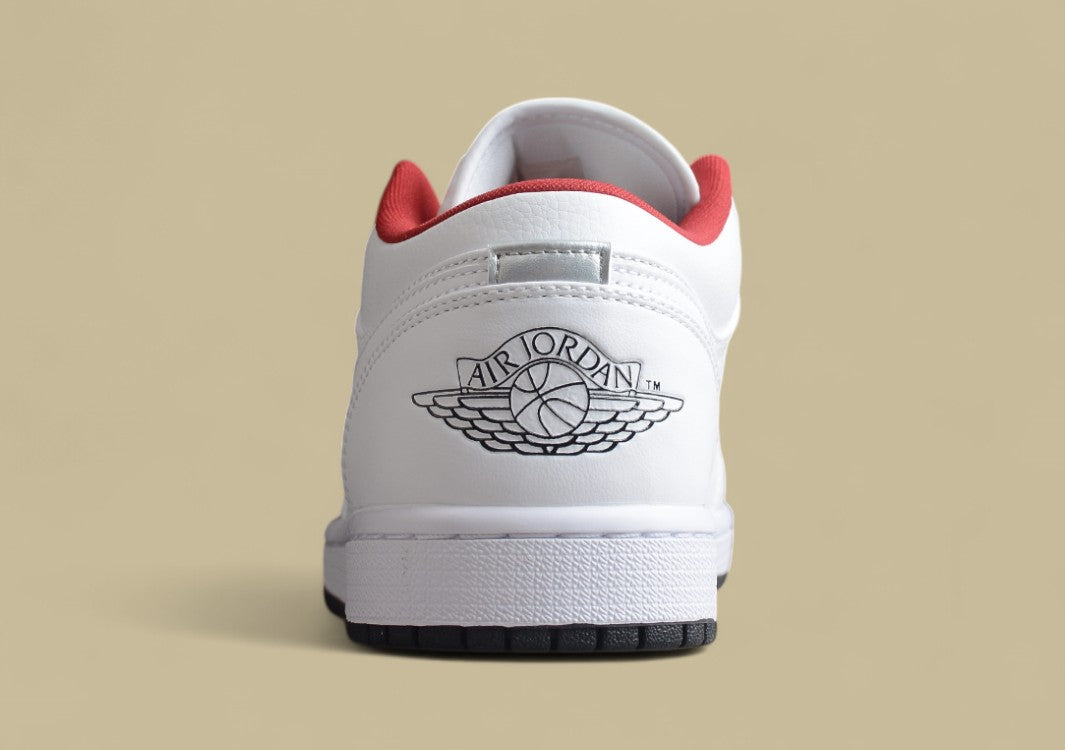 Air Jordan 1 Low - White/Red/Black Colorway