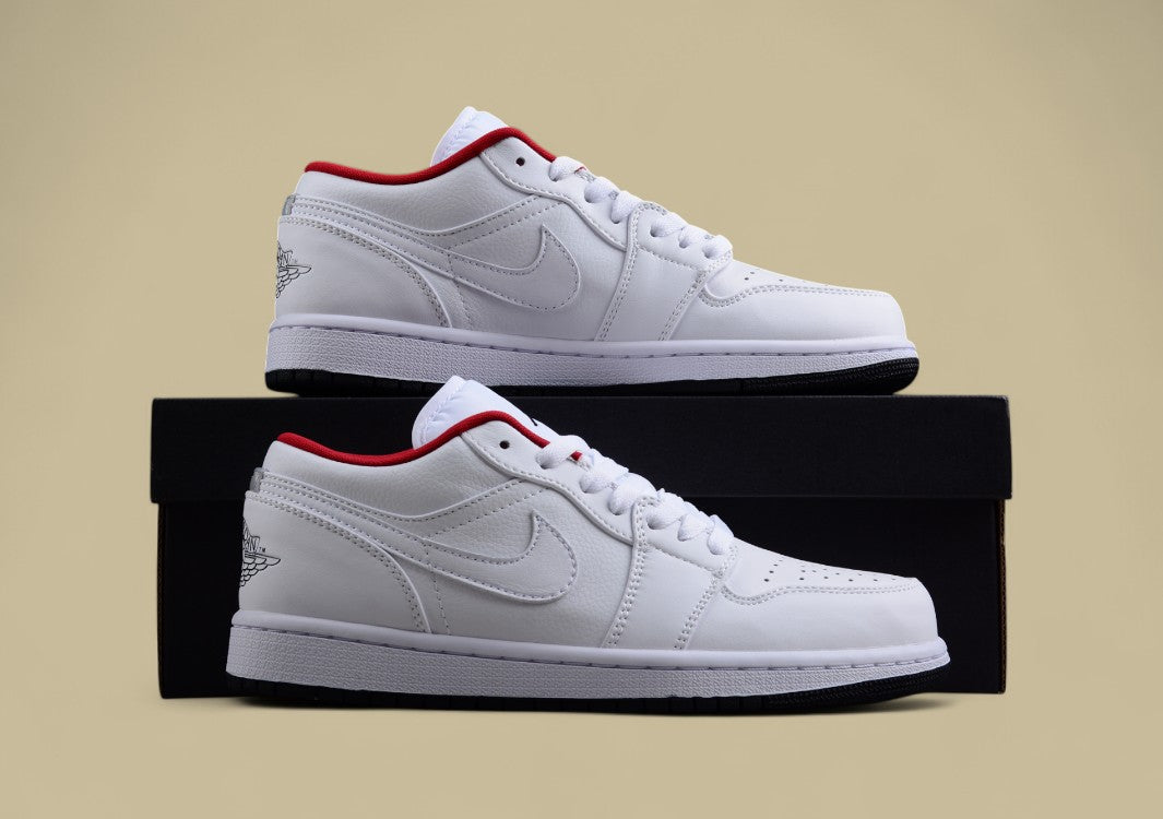 Air Jordan 1 Low - White/Red/Black Colorway