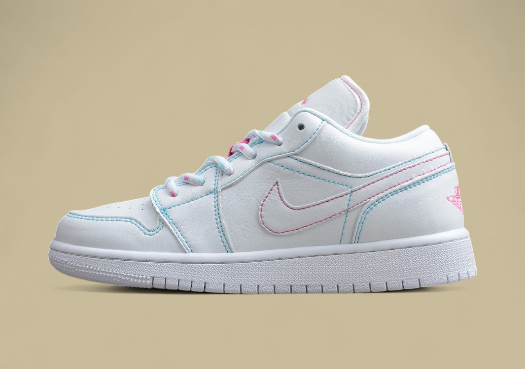 Air Jordan 1 Low-top South Coast White Green Powder