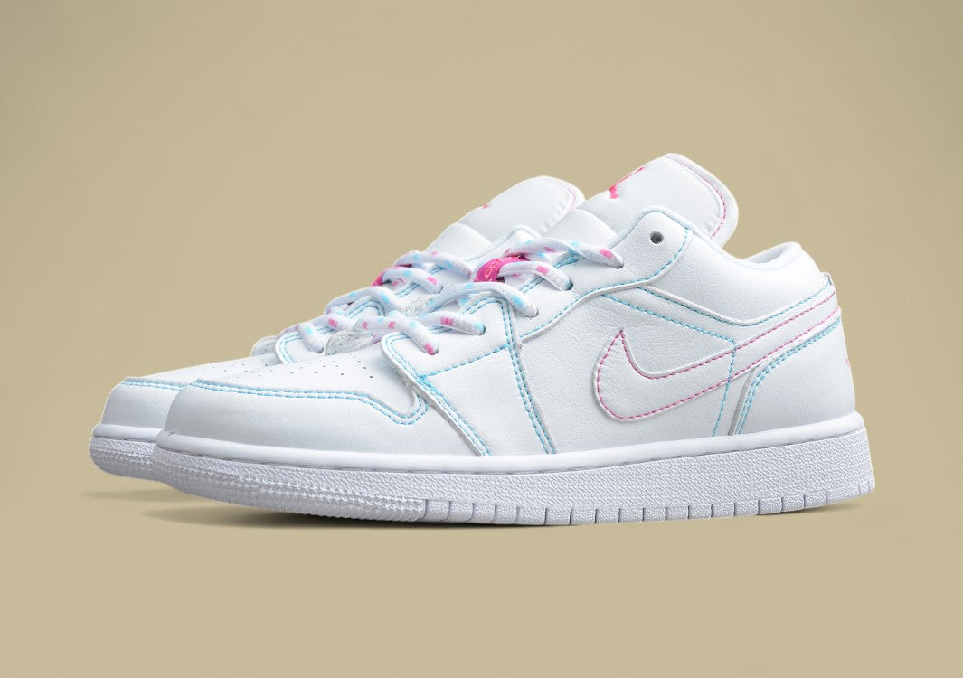 Air Jordan 1 Low-top South Coast White Green Powder