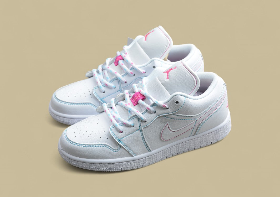 Air Jordan 1 Low-top South Coast White Green Powder