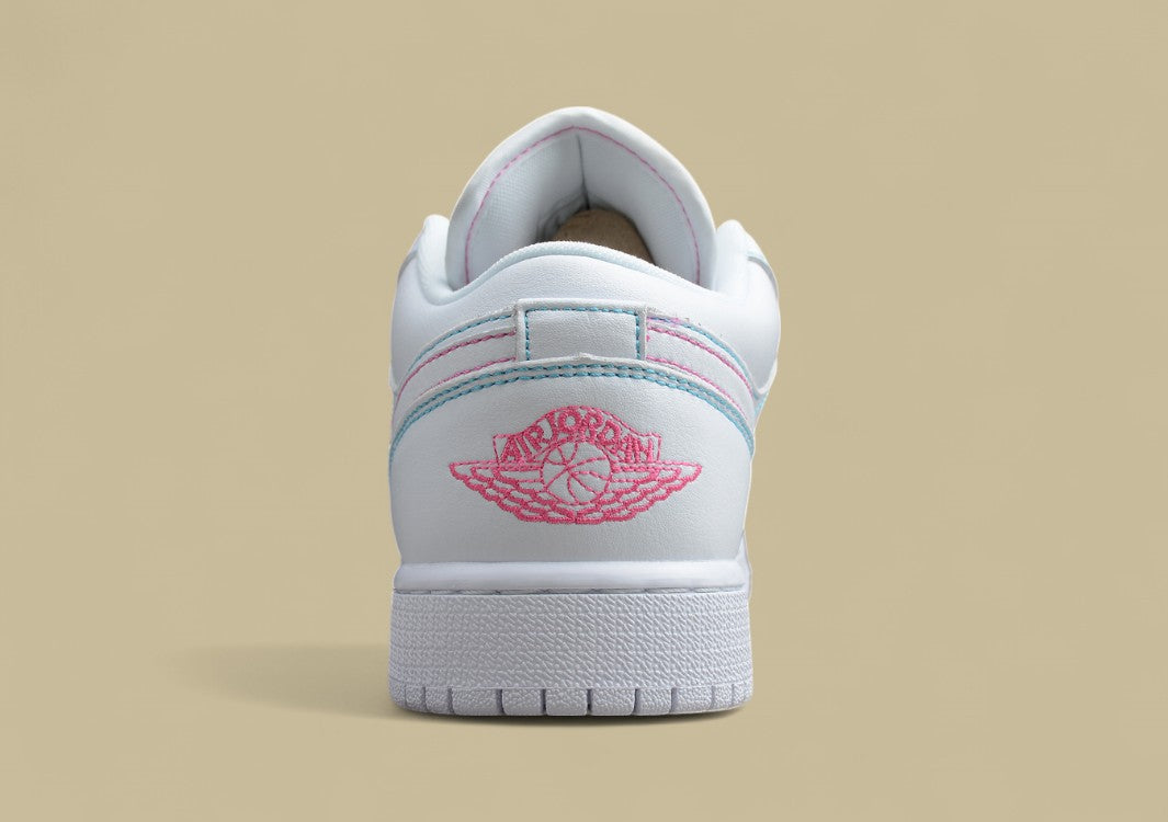 Air Jordan 1 Low-top South Coast White Green Powder