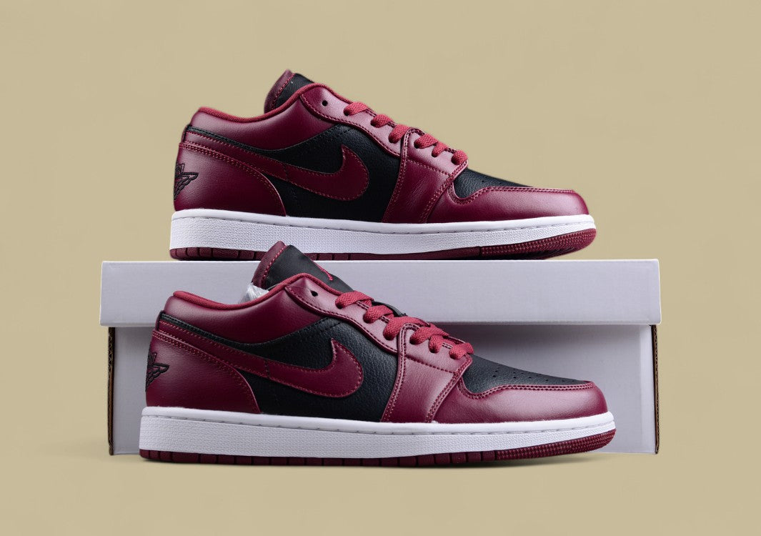 Air Jordan 1 Low-top Wine Red And Black