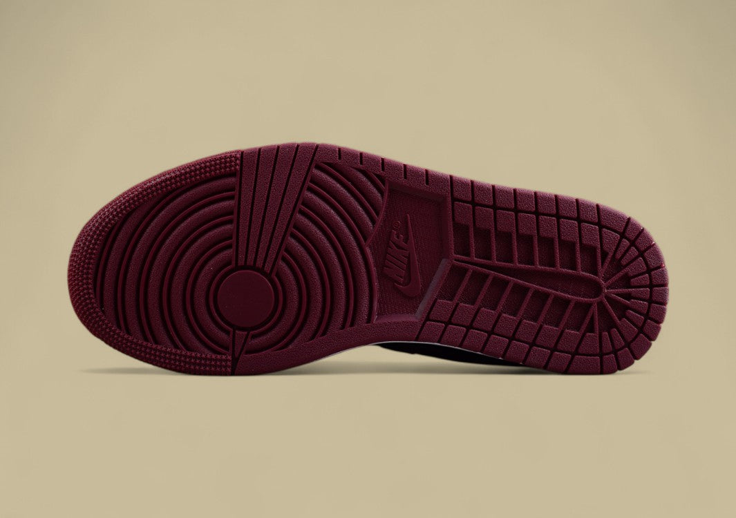 Air Jordan 1 Low-top Wine Red And Black