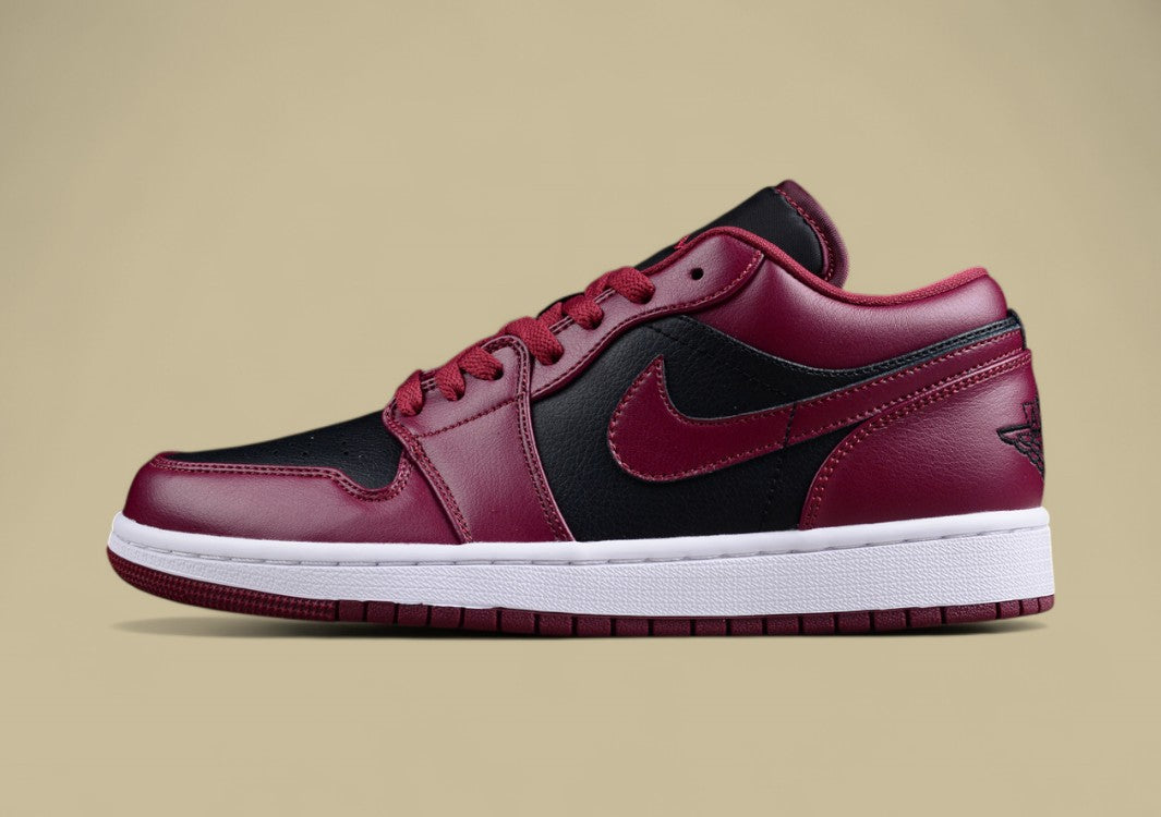 Air Jordan 1 Low-top Wine Red And Black