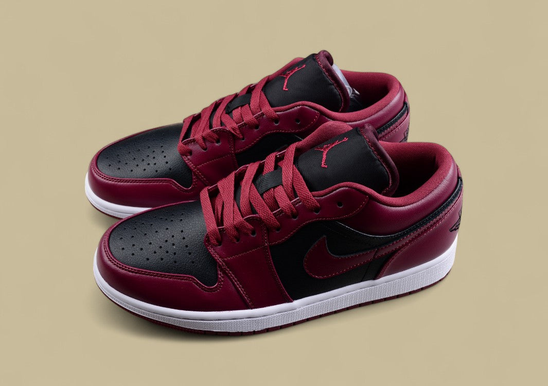 Air Jordan 1 Low-top Wine Red And Black