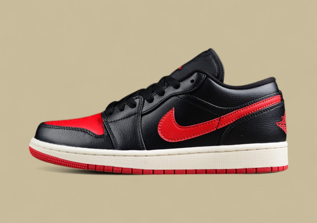 Air Jordan 1 Low "Black And Red"