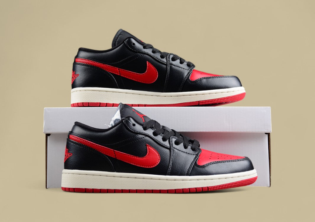 Air Jordan 1 Low "Black And Red"