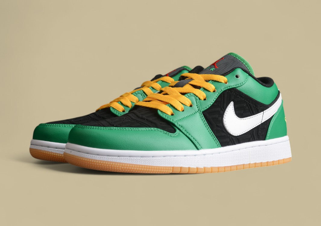 Air Jordan 1 Low Black Stripe Green