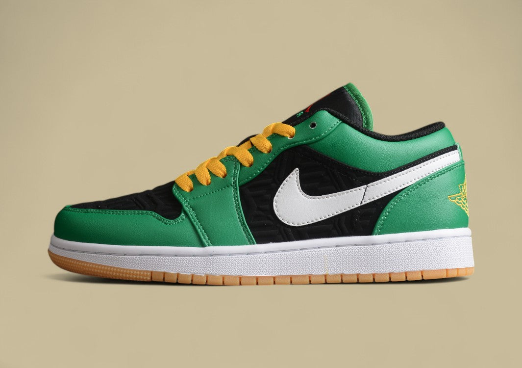 Air Jordan 1 Low Black Stripe Green