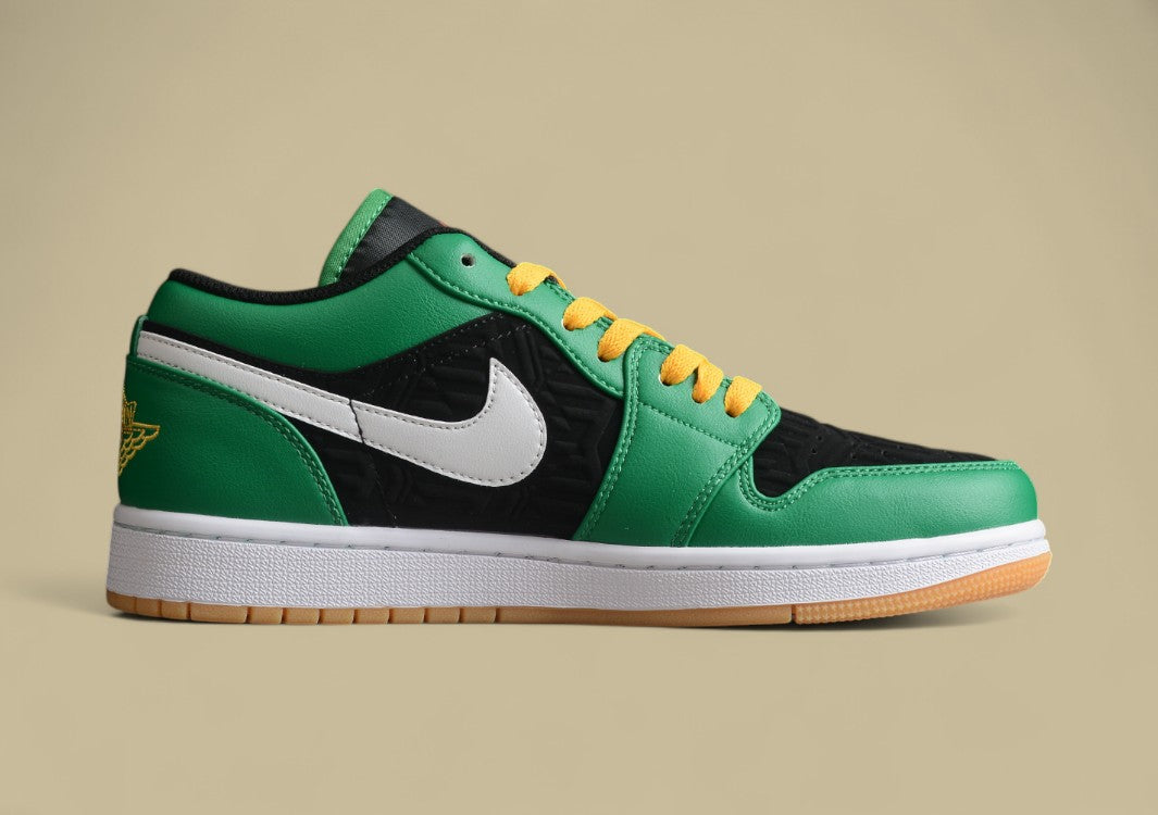 Air Jordan 1 Low Black Stripe Green