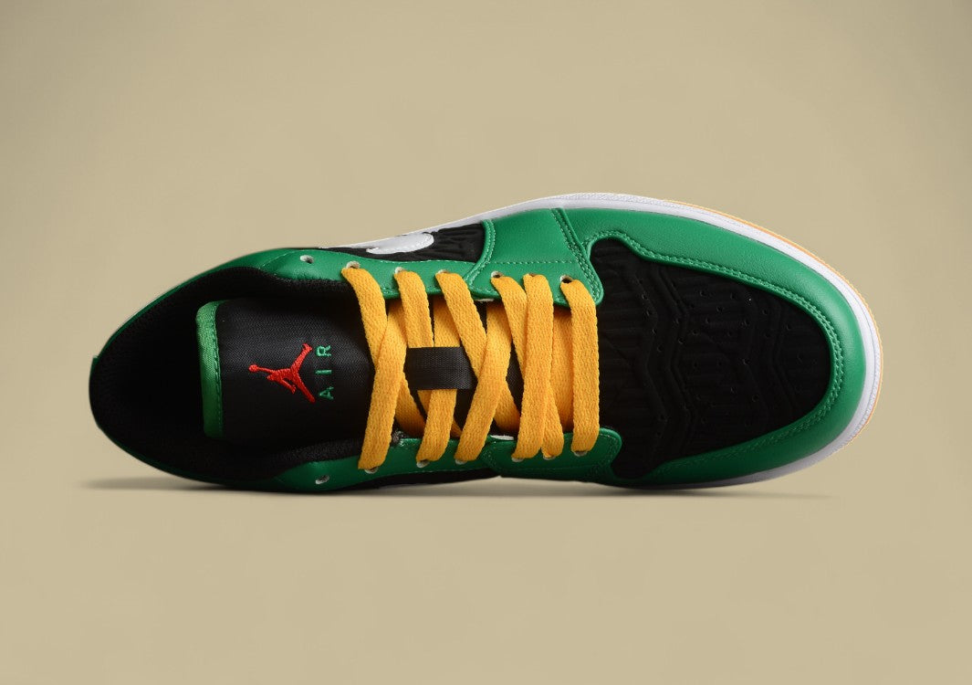 Air Jordan 1 Low Black Stripe Green