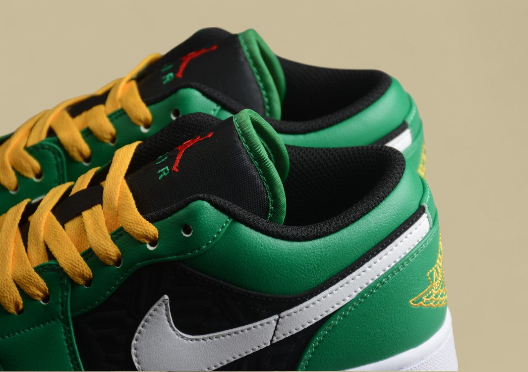 Air Jordan 1 Low Black Stripe Green