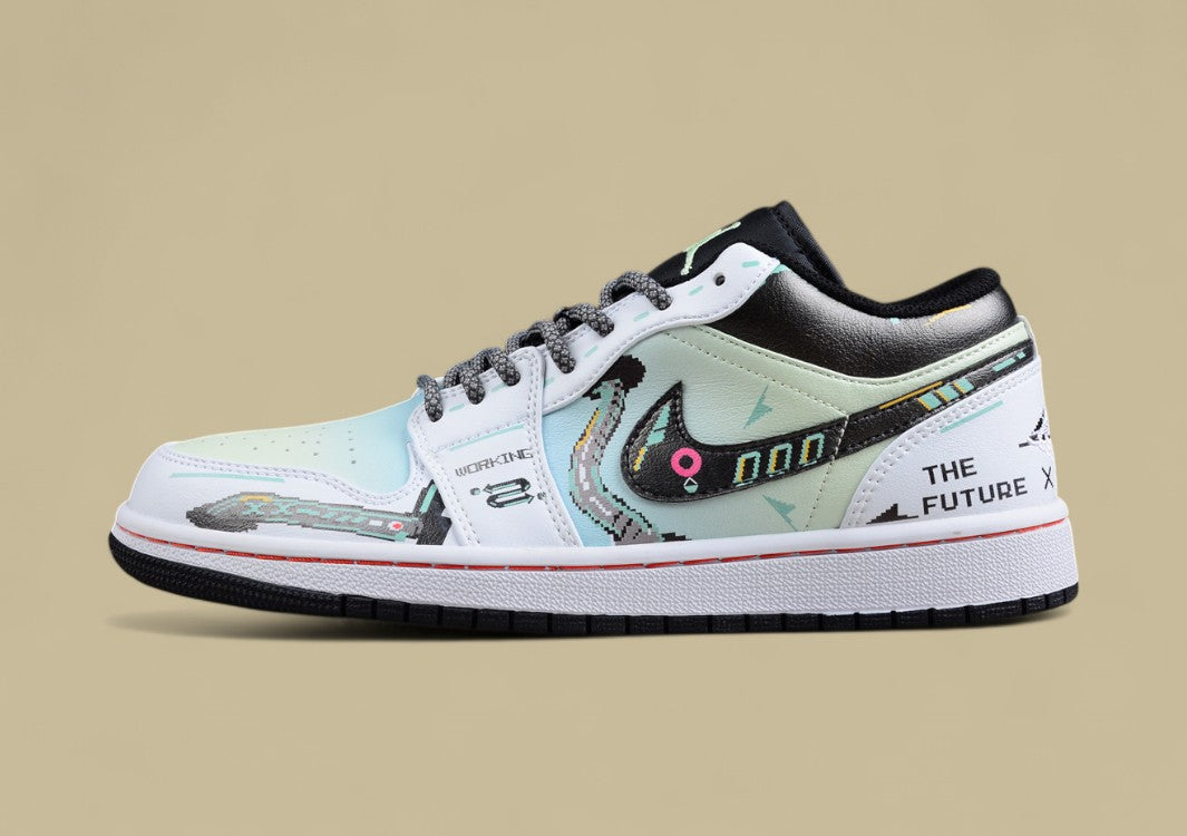 Air Jordan 1 Low Cyberpunk Gaming Pixel