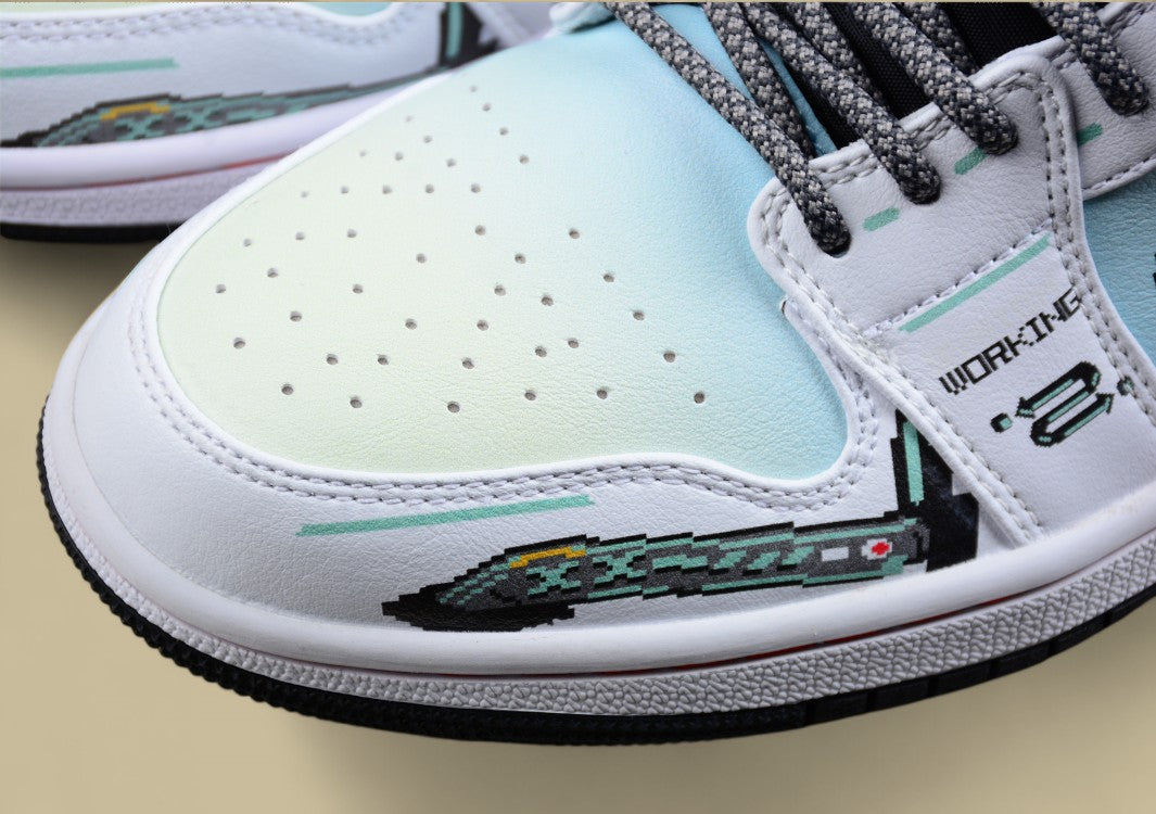 Air Jordan 1 Low Cyberpunk Gaming Pixel