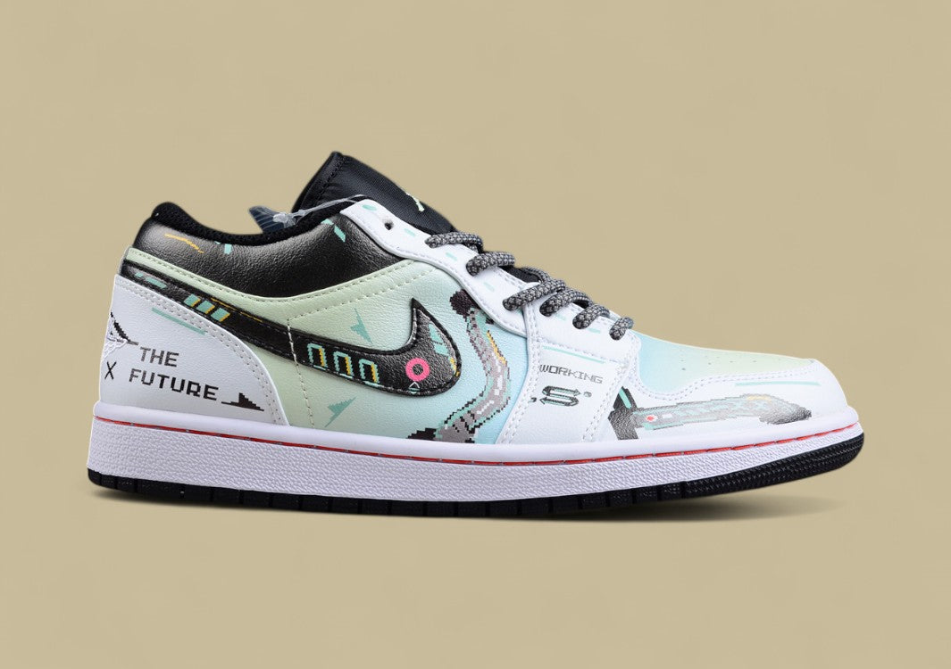 Air Jordan 1 Low Cyberpunk Gaming Pixel