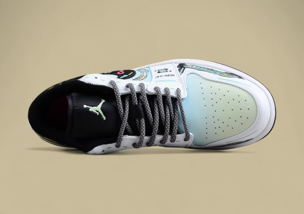 Air Jordan 1 Low Cyberpunk Gaming Pixel