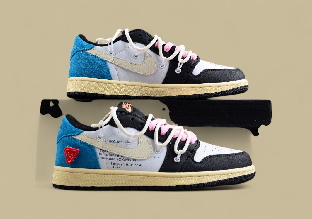 Air Jordan 1 Low GS"White/Black/Pink"
