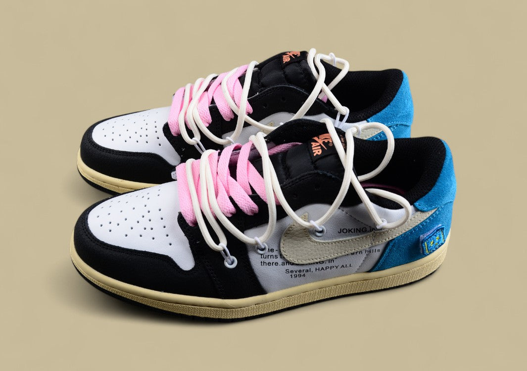 Air Jordan 1 Low GS"White/Black/Pink"