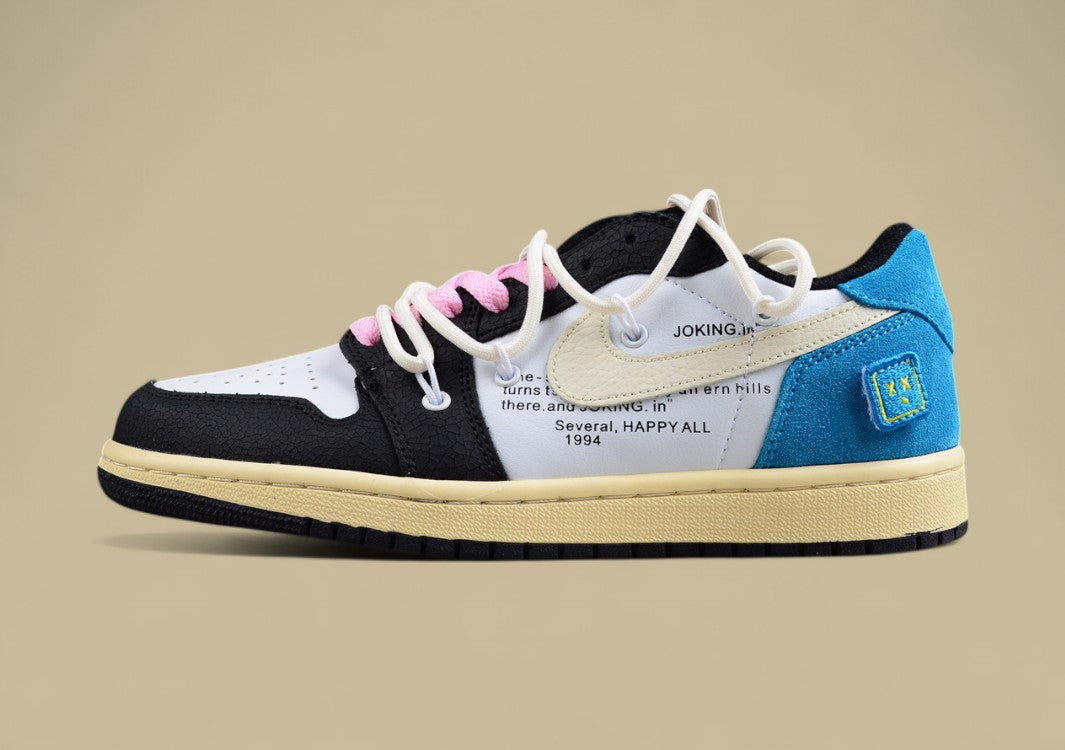Air Jordan 1 Low GS"White/Black/Pink"