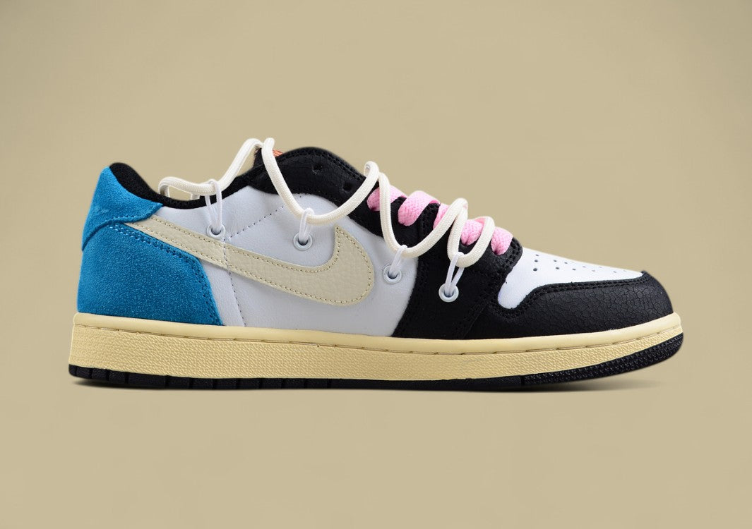 Air Jordan 1 Low GS"White/Black/Pink"