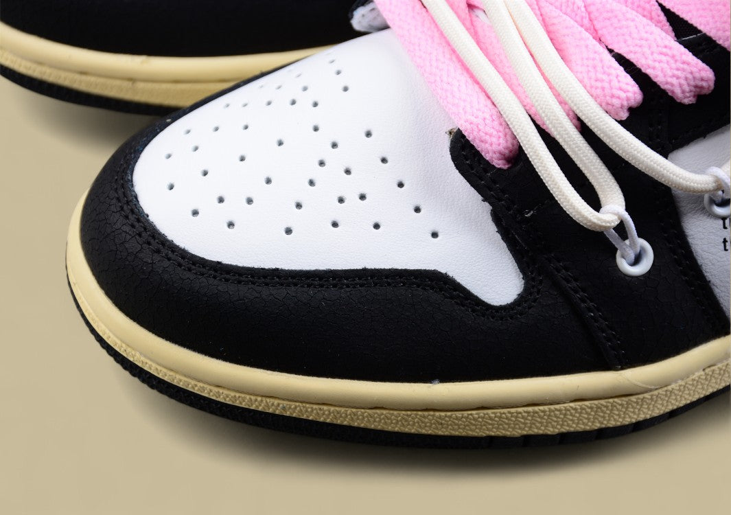 Air Jordan 1 Low GS"White/Black/Pink"