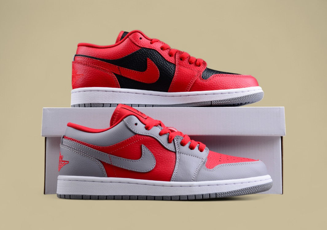Air Jordan 1 Low Gray Red