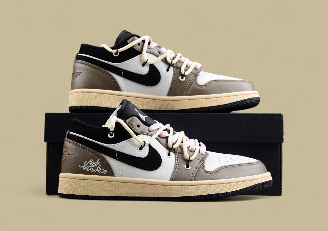 Air Jordan 1 Low Mocha/Black/White