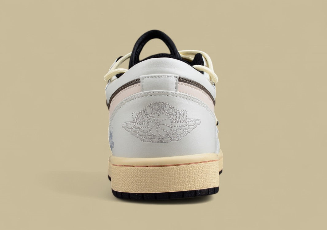 Air Jordan 1 Low Mocha/Bone with Pink