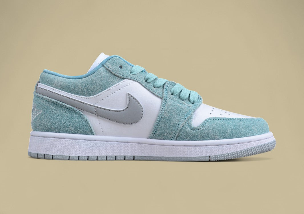 Air Jordan 1 Low "New Emerald" – White/Suede Teal-Green