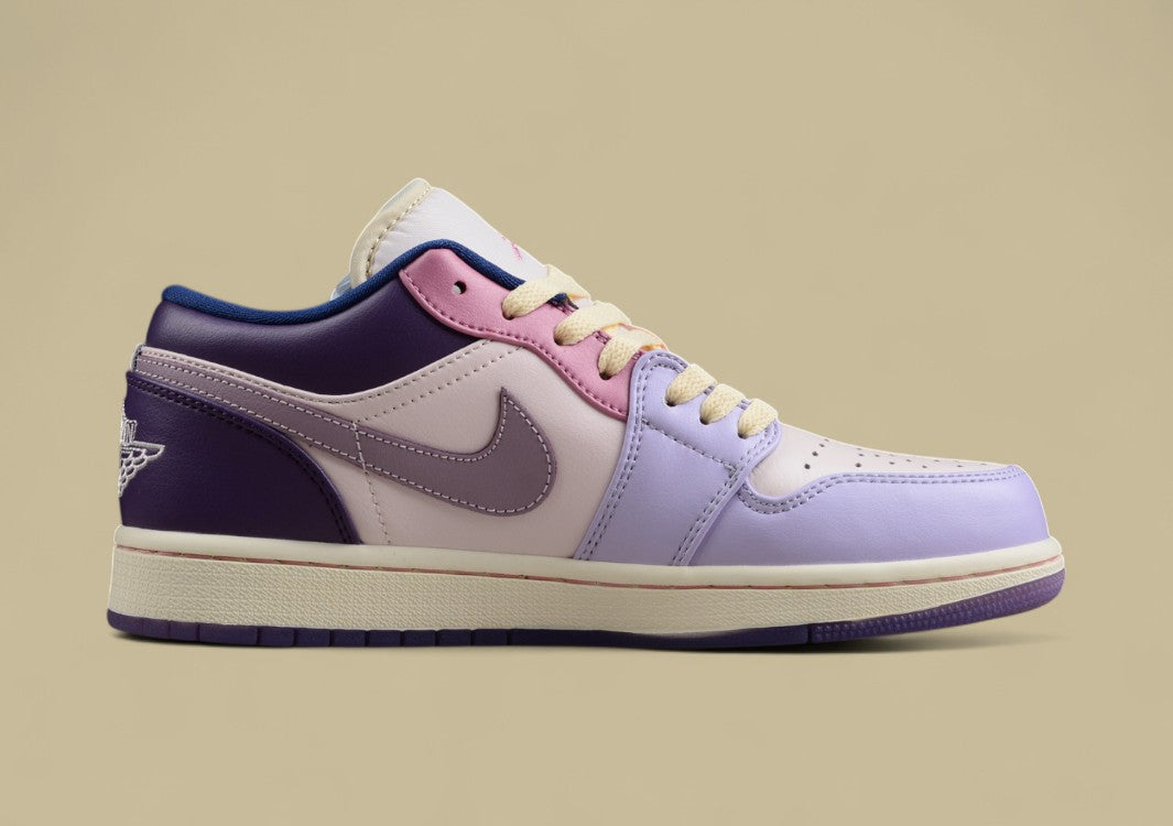 Air Jordan 1 Low Pink and Purple