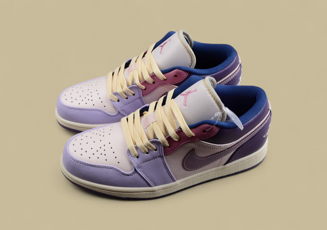 Air Jordan 1 Low Pink and Purple