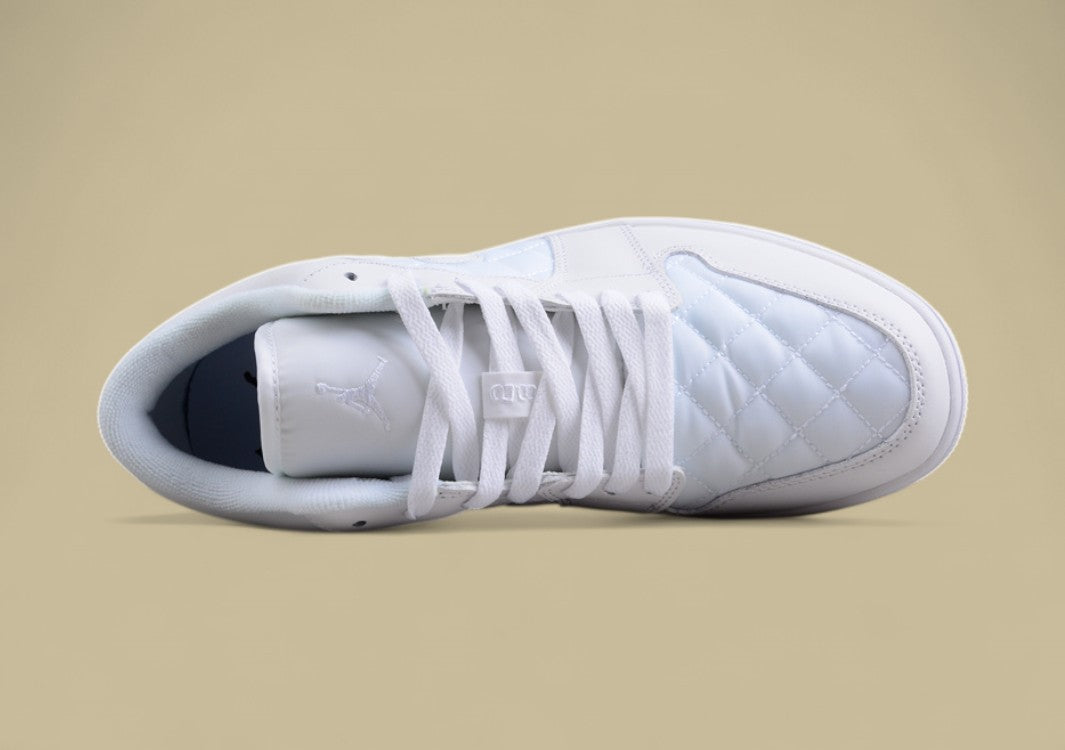 Air Jordan 1 Low Quilted "Triple White"