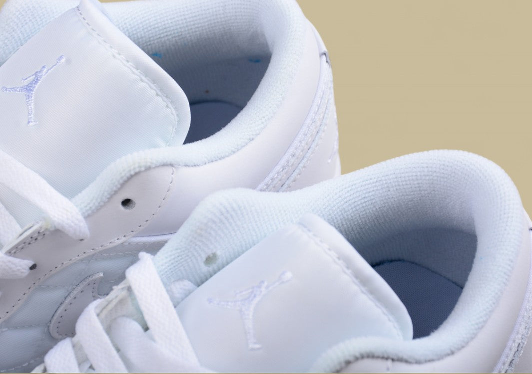 Air Jordan 1 Low Quilted "Triple White"