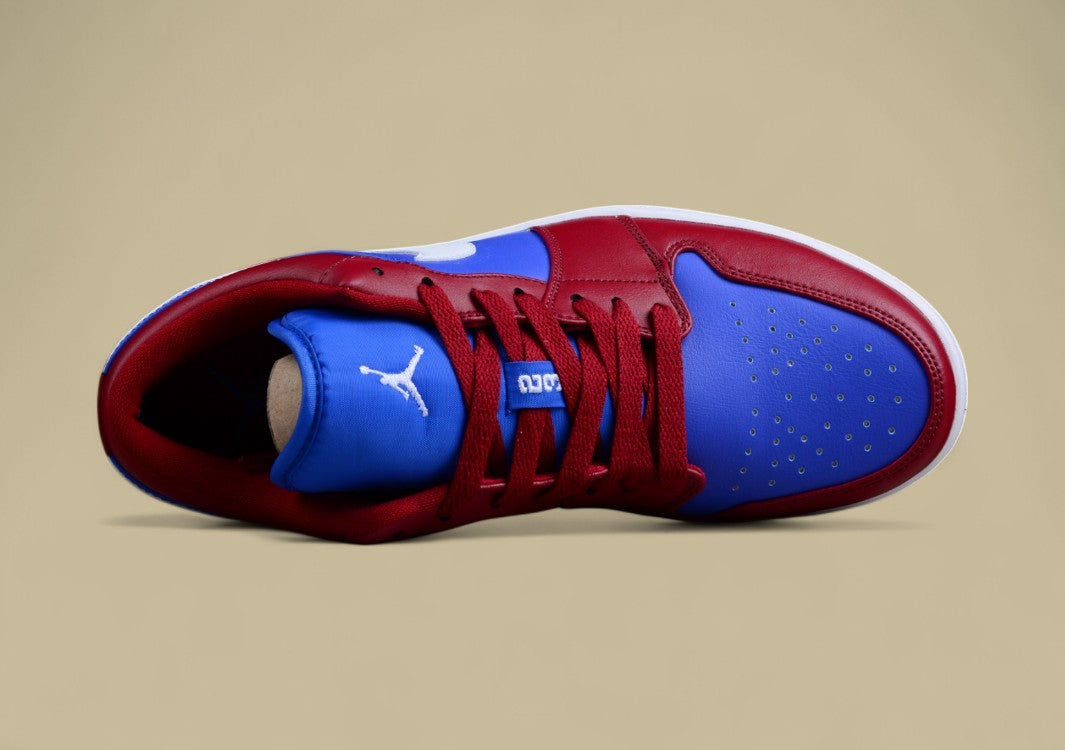 Air Jordan 1 Low Red, Blue and White