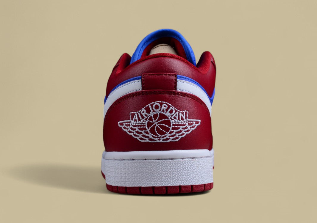 Air Jordan 1 Low Red, Blue and White