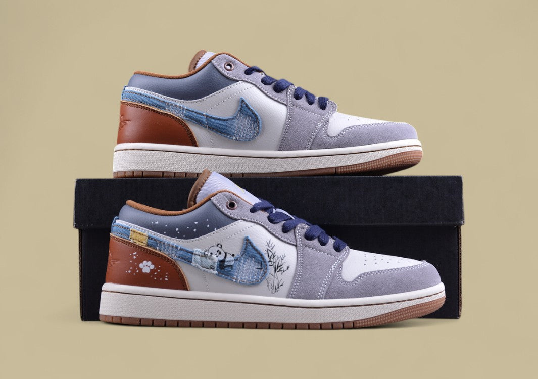 Air Jordan 1 Low SE "Panda Embroidery – Winter Edition"