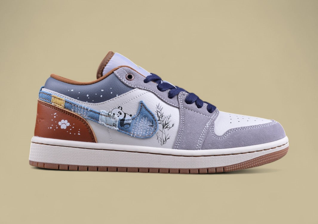 Air Jordan 1 Low SE "Panda Embroidery – Winter Edition"