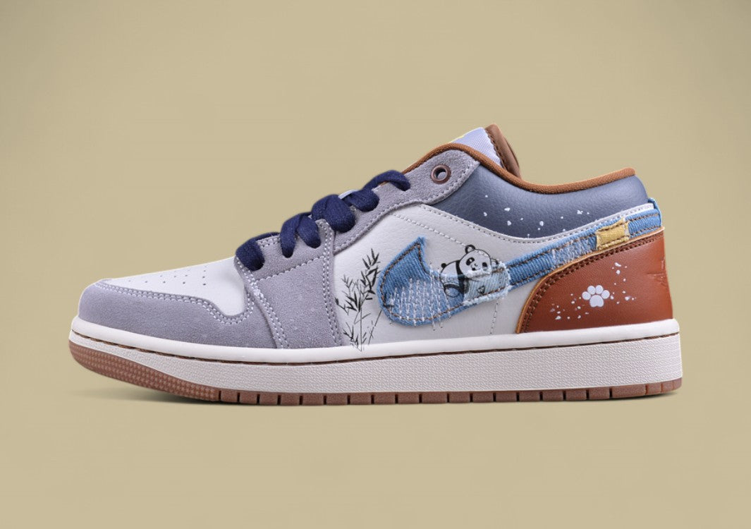 Air Jordan 1 Low SE "Panda Embroidery – Winter Edition"
