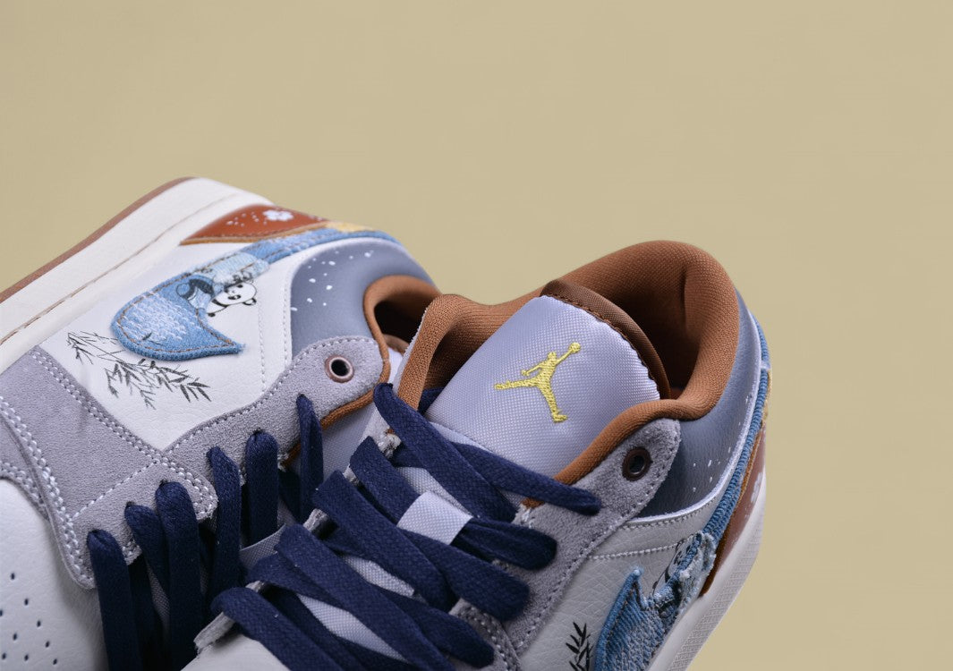 Air Jordan 1 Low SE "Panda Embroidery – Winter Edition"
