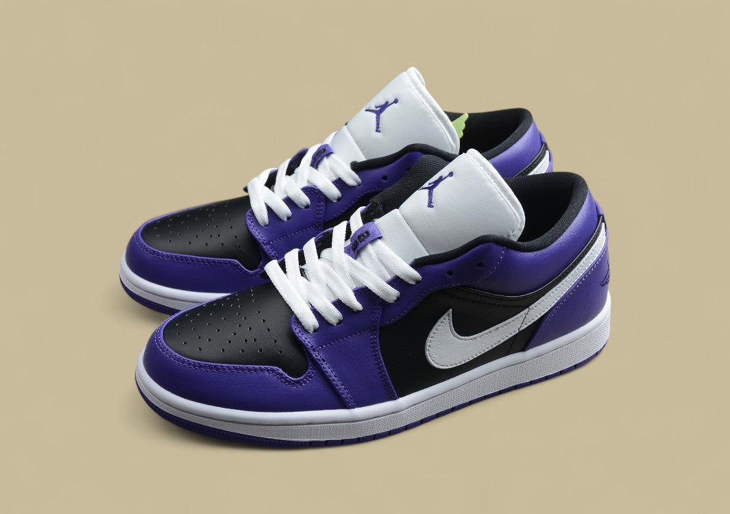 Air Jordan 1 Low Top Purple Black