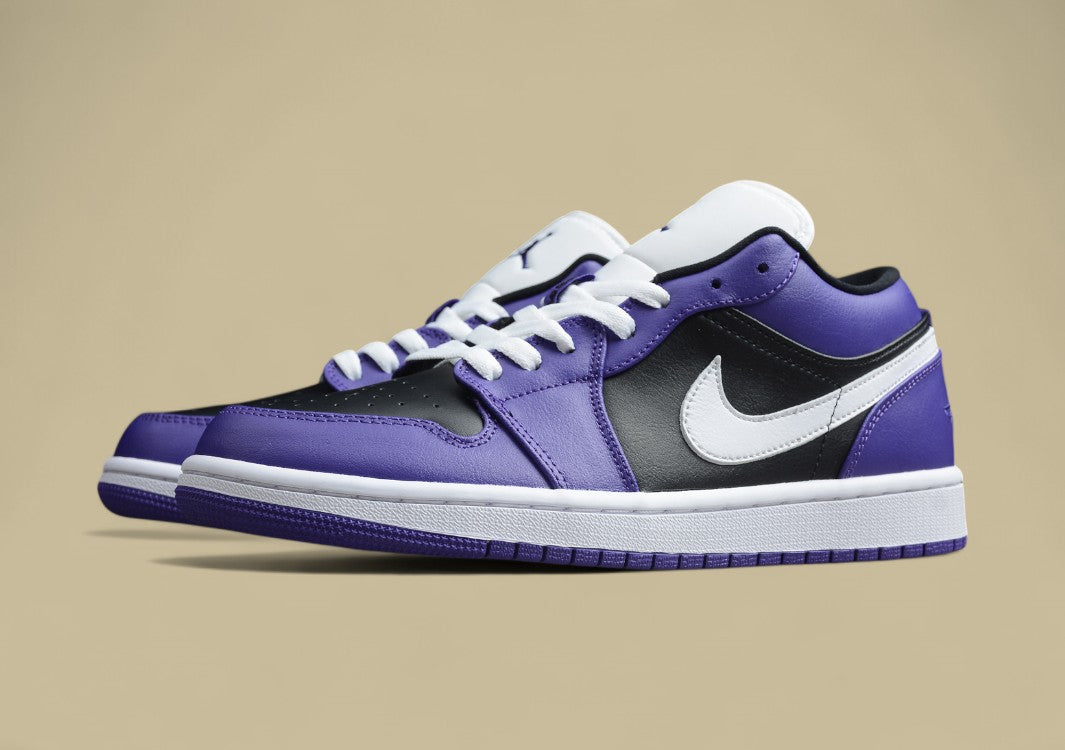 Air Jordan 1 Low Top Purple Black