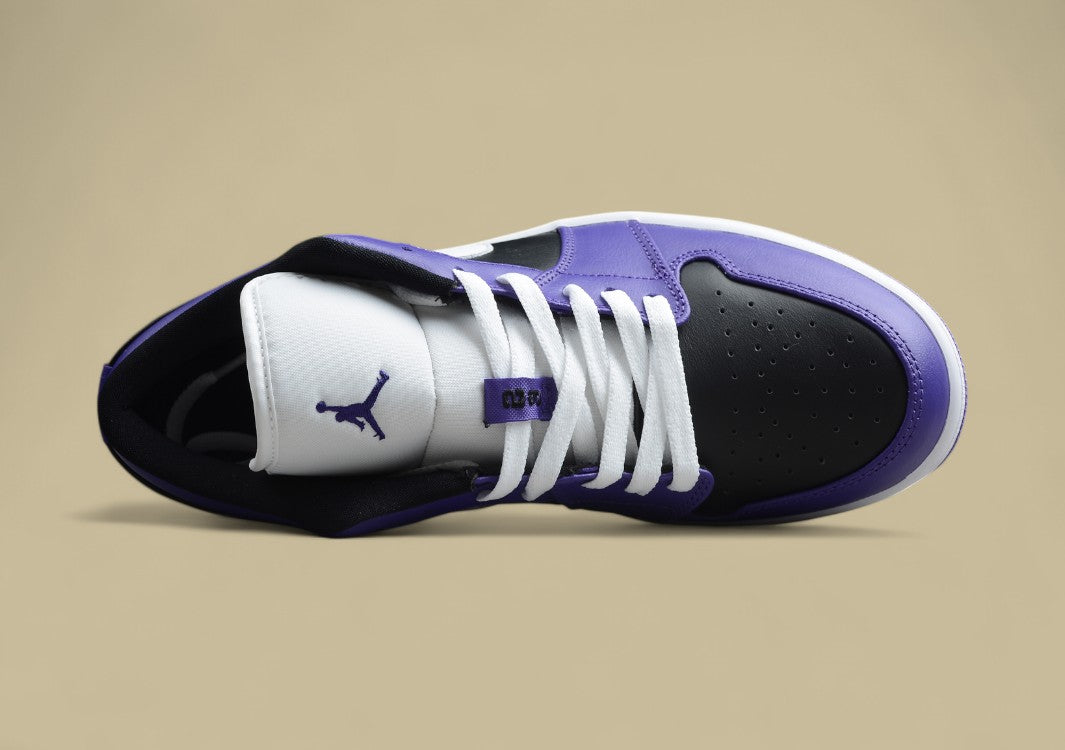 Air Jordan 1 Low Top Purple Black