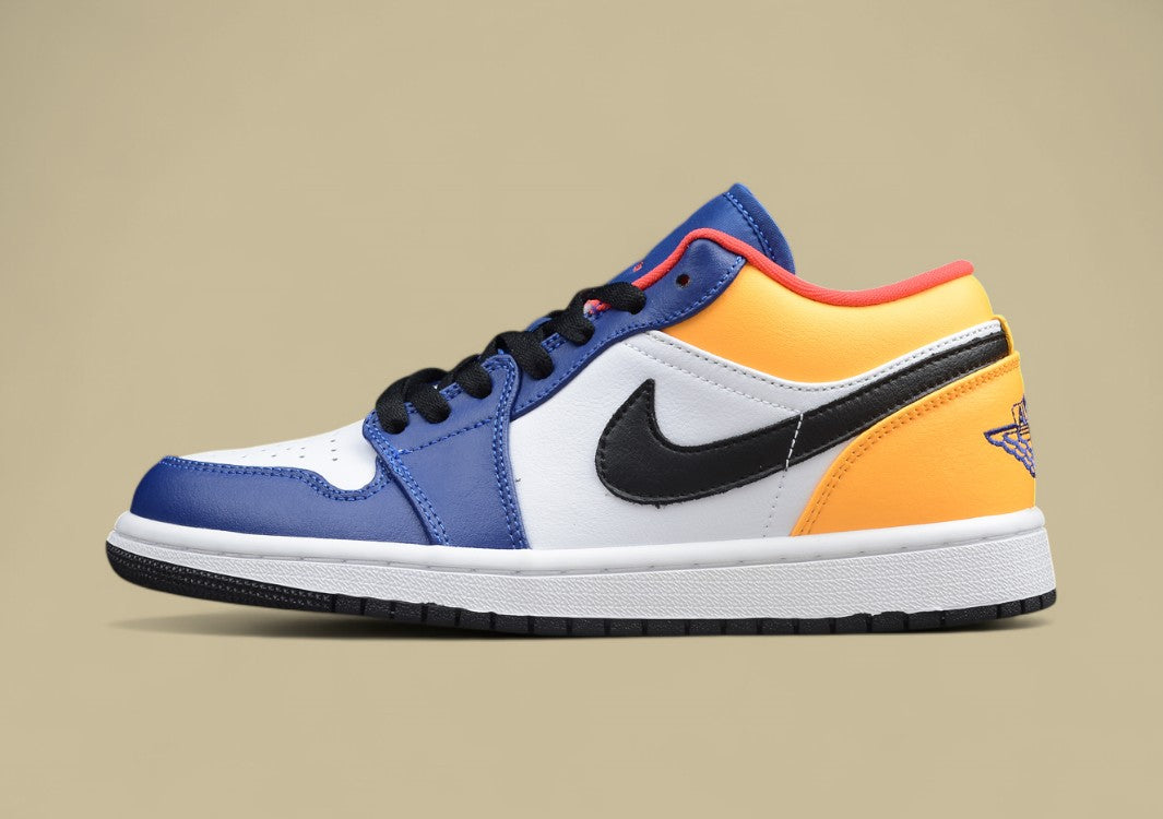 Air Jordan 1 Low Top White Blue Orange