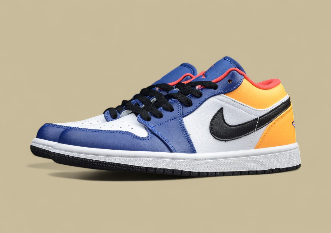 Air Jordan 1 Low Top White Blue Orange