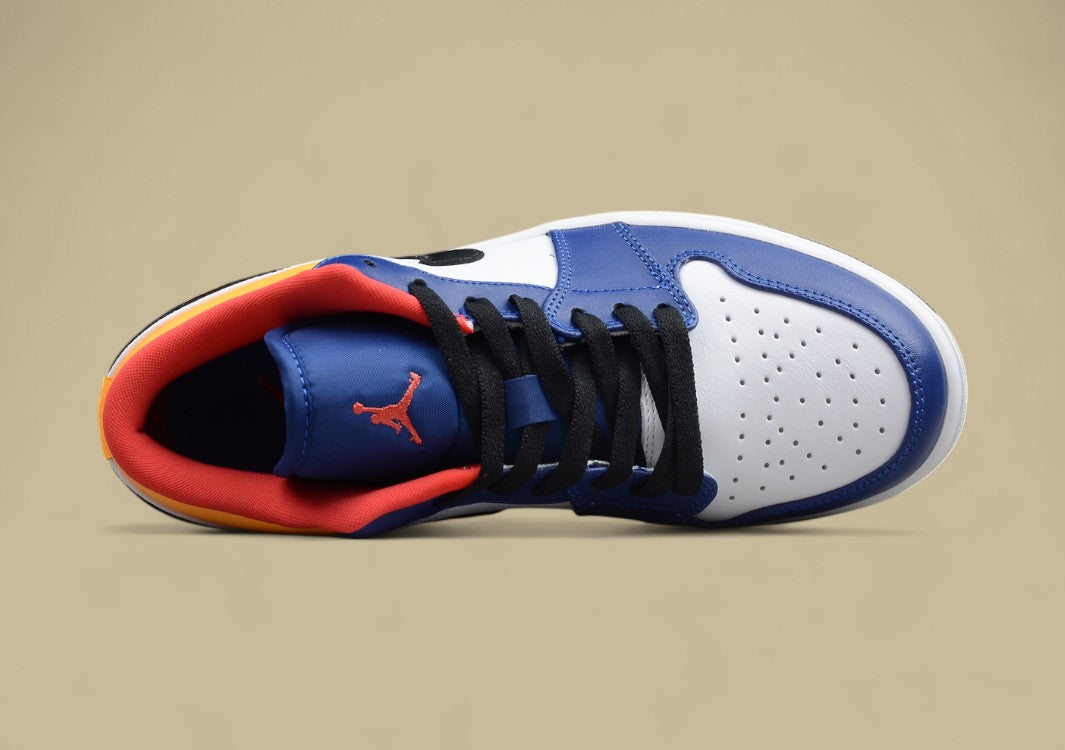 Air Jordan 1 Low Top White Blue Orange