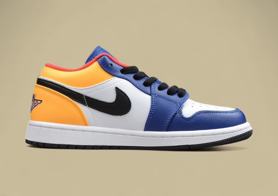 Air Jordan 1 Low Top White Blue Orange