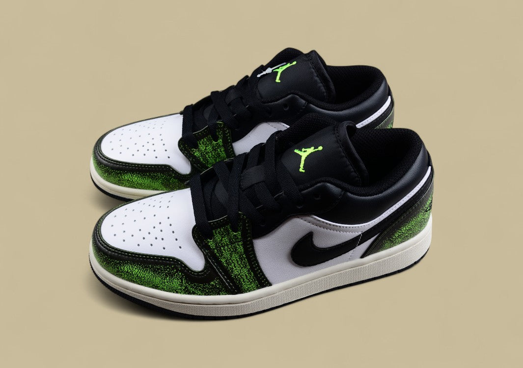 Air Jordan 1 Low X White and Green